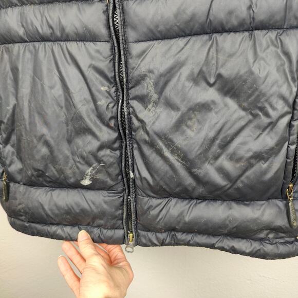 Vintage Y2K Nike ACG Down Puffer Vest Womens Small Dark Blue Full Zip Hooded - Picture 4 of 14